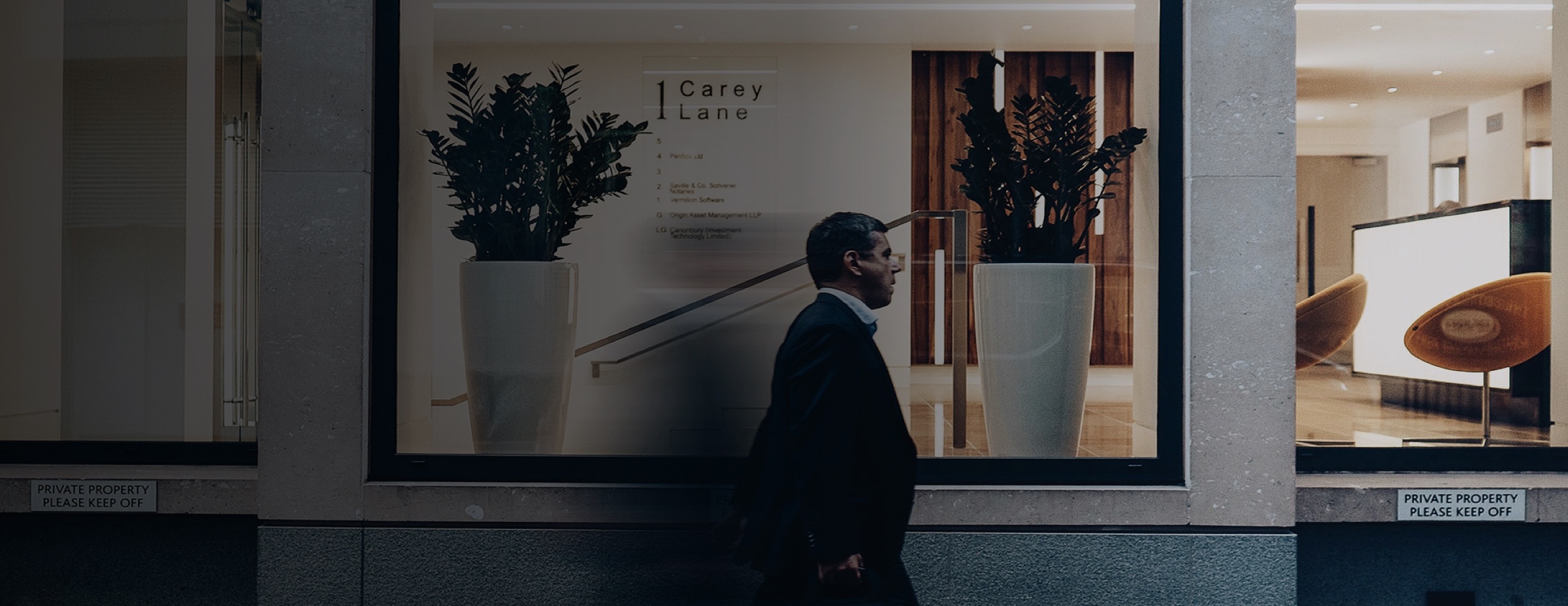 Lawyer walking to a meeting