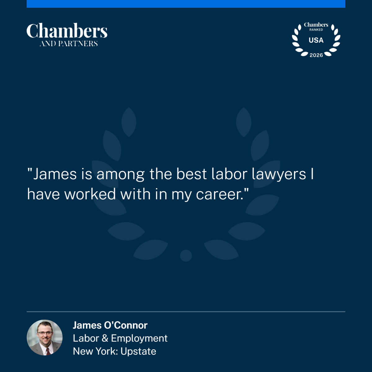 Chambers USA 2026 Quote, James O'Connor
