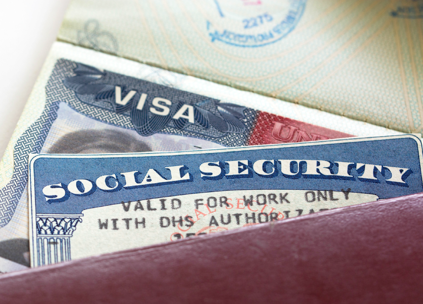 Work Visa Social Security card