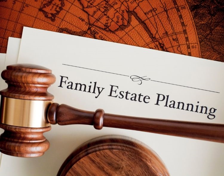 Gavel on top of a Family Estate Planning document