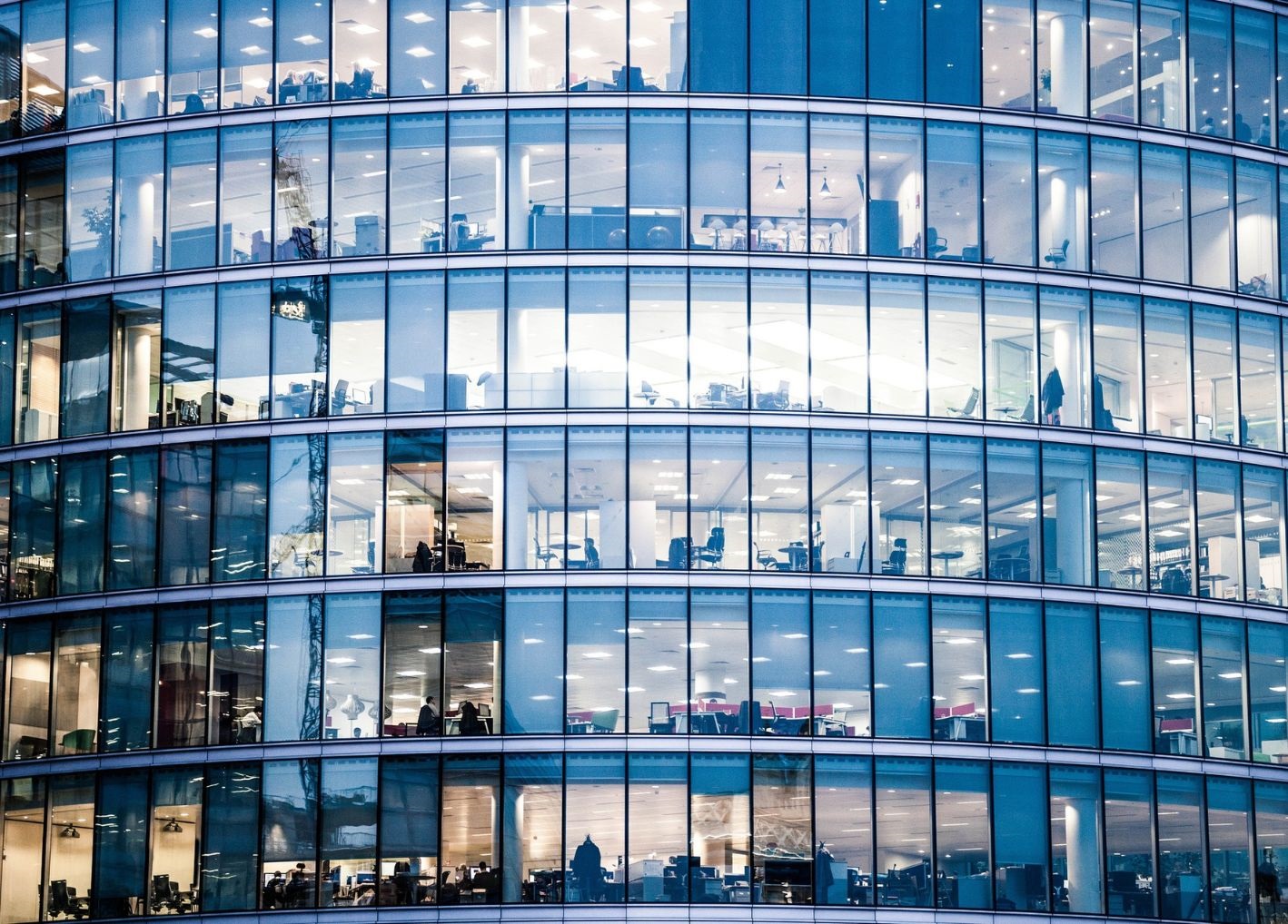 Windows of an office building
