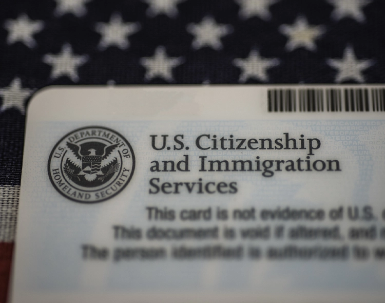 Image of USCIS employment authorization card.