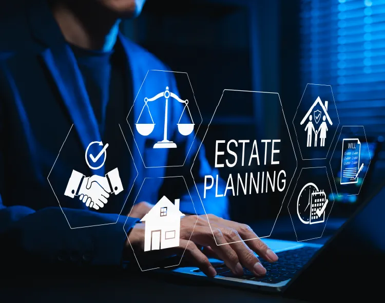 digital interface for managing legal documents, assets, house, family inheritance, and will preparation