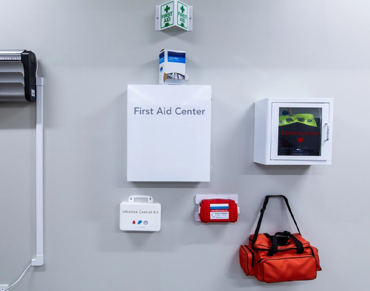 Office first aid center