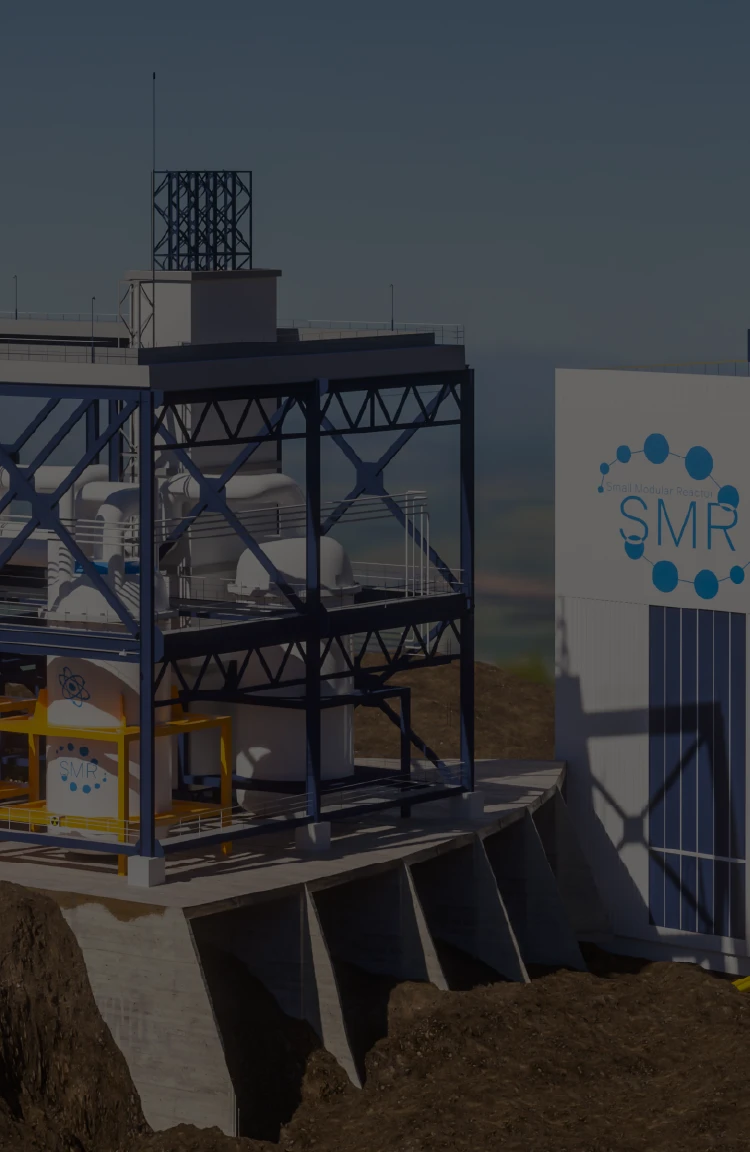 SMR small modular nuclear reactor power plant