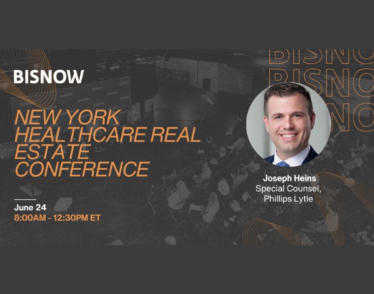 Bisnow New York Healthcare Real Estate Conference Joseph Heins