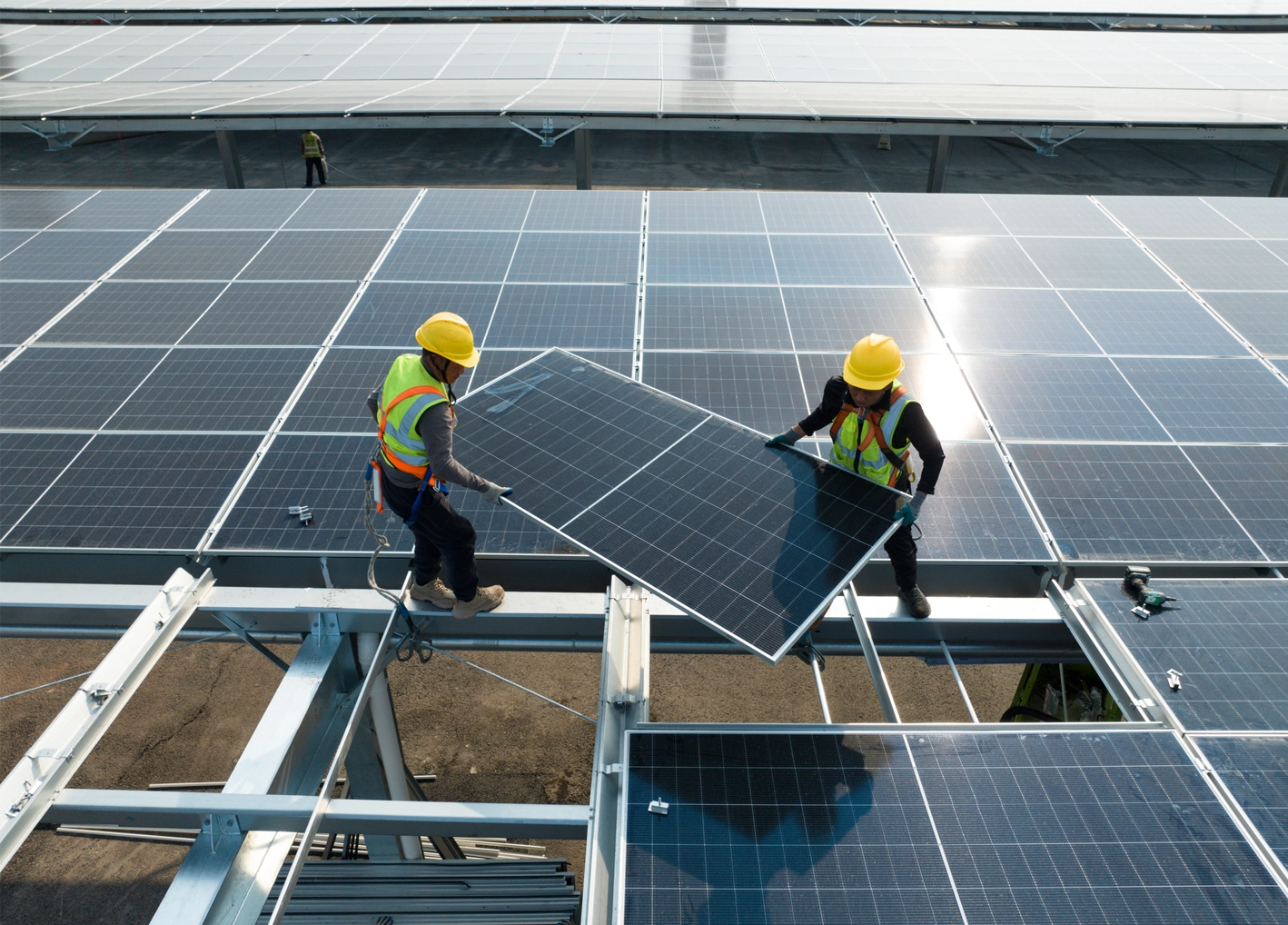 Solar panel installation