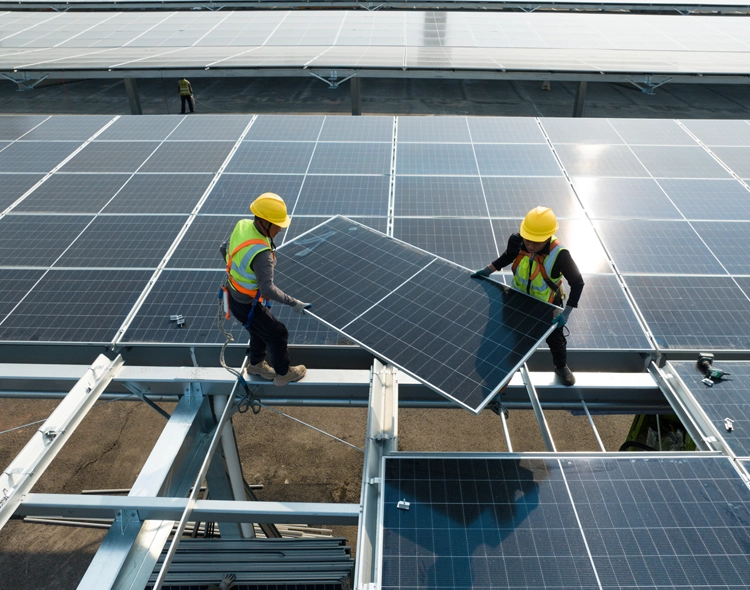 Solar panel installation
