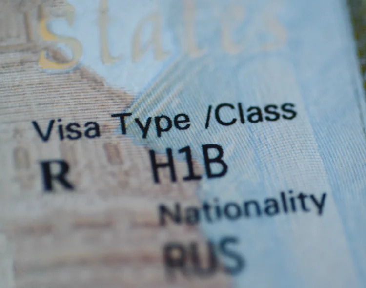 H1B visa for specialty workers stamp in passport
