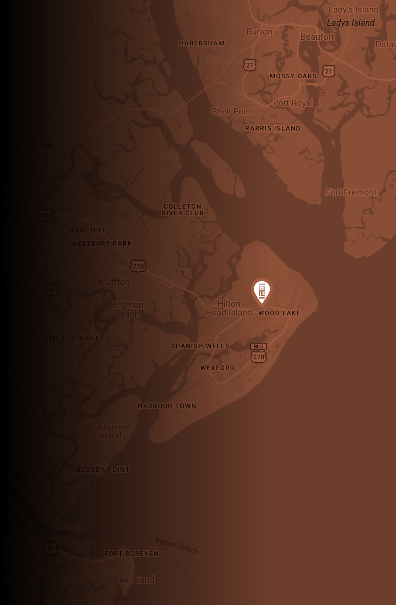 Hilton Head Office Map